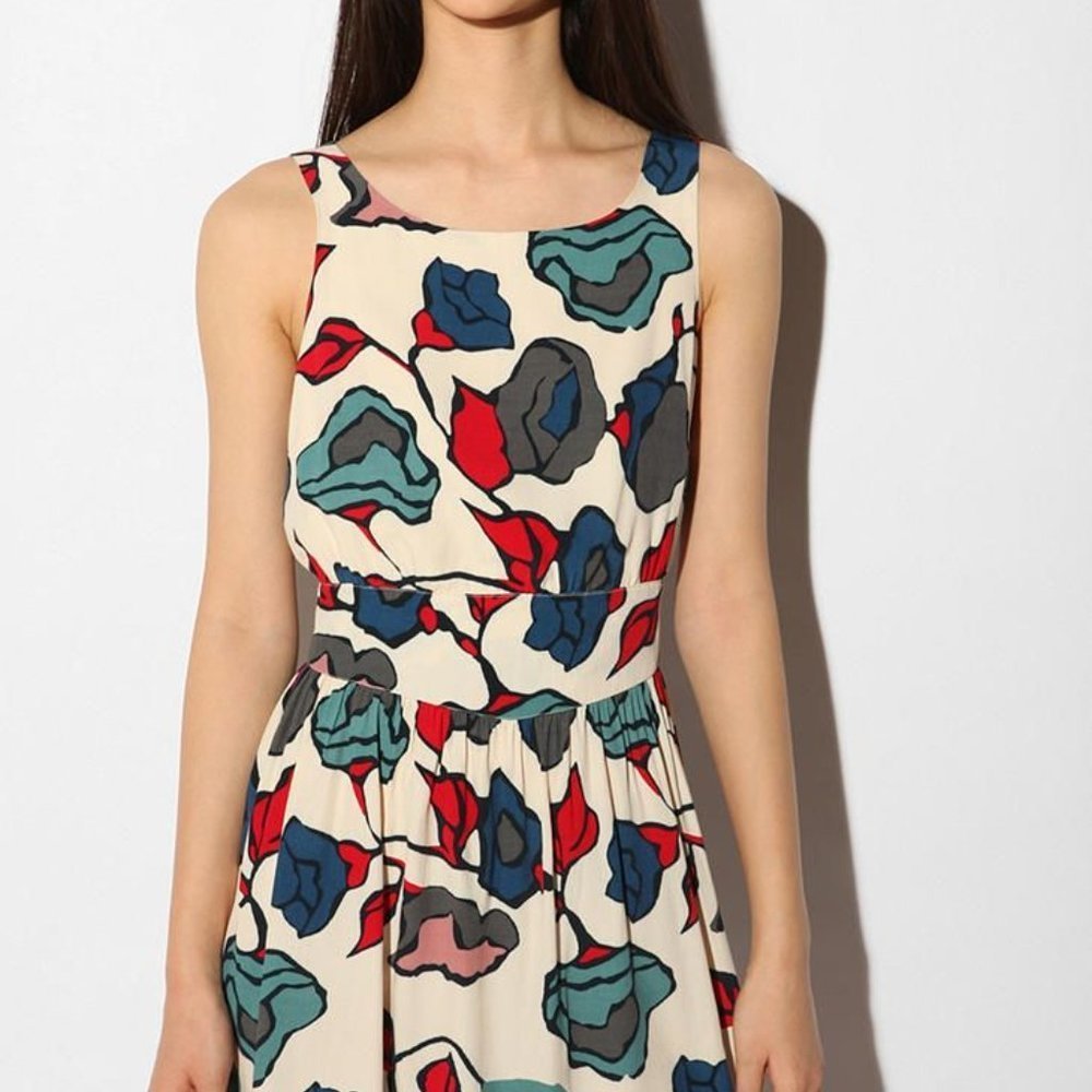 Cooperative Floral Tie Back Dress